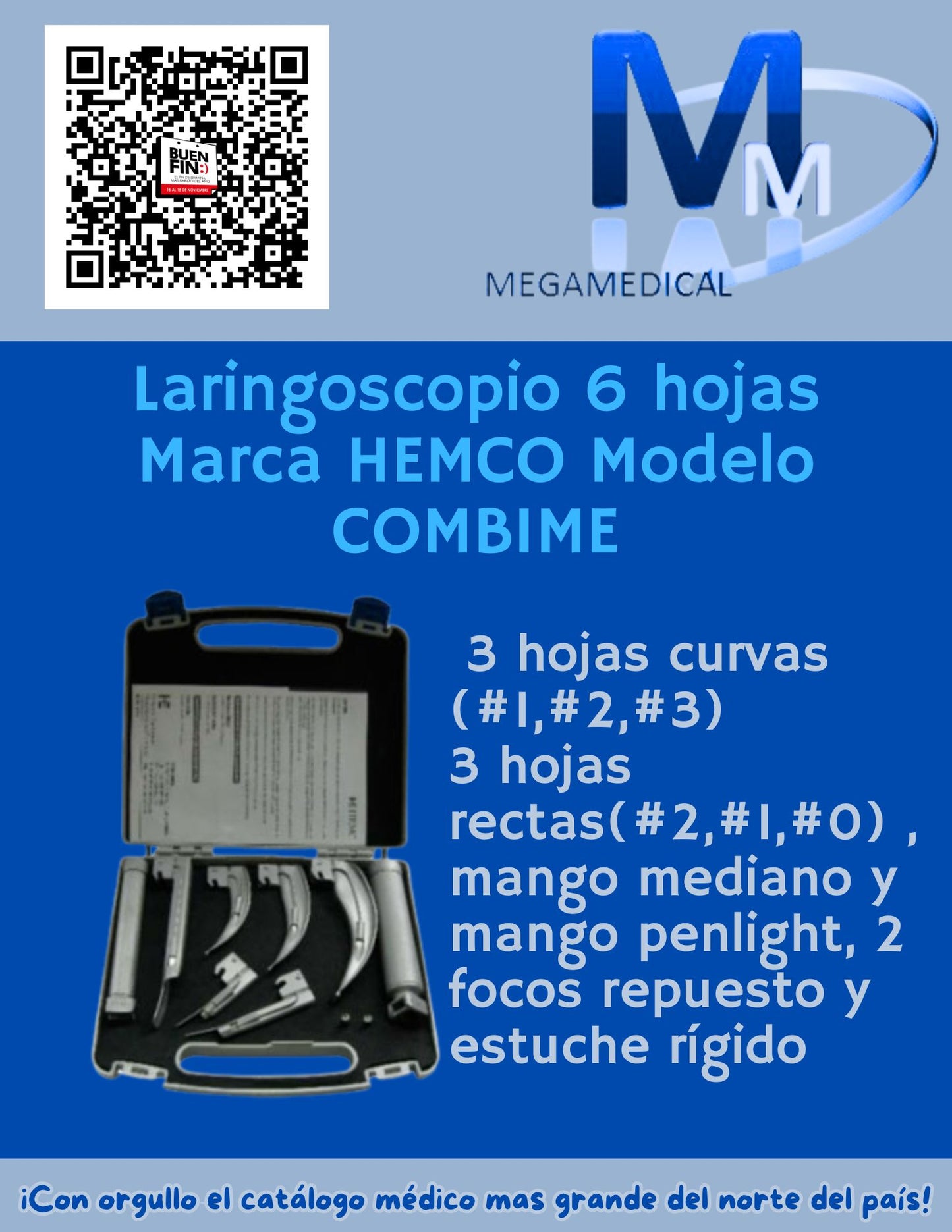Laringoscopio HEMCO COMBIME