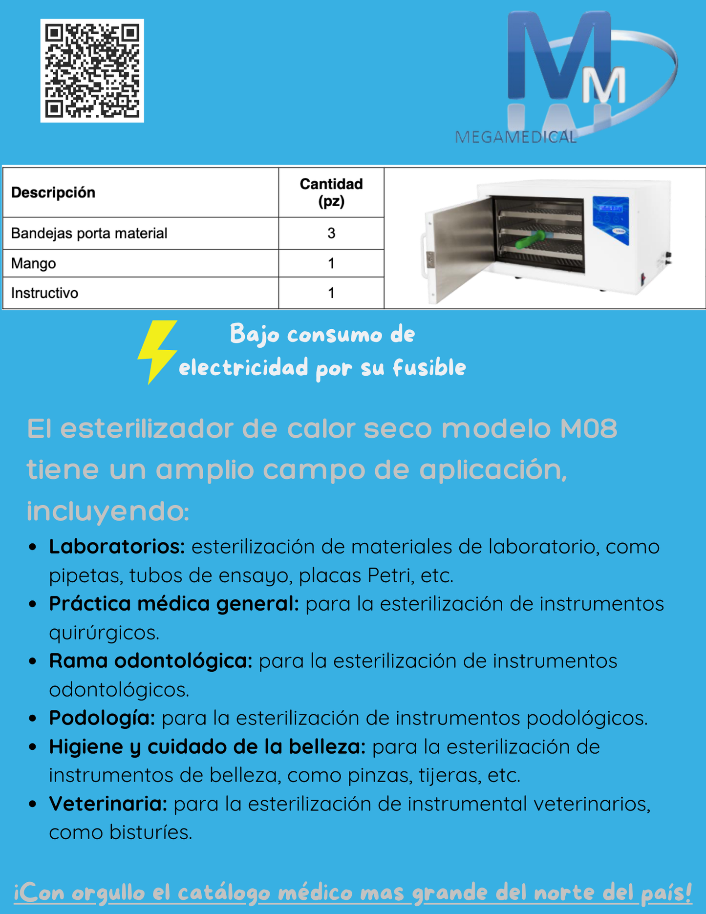 Esterilizador de Calor Seco LORMA® M08