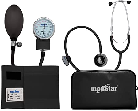 Baumanómetro con estetoscopio duplex Medstar Full color