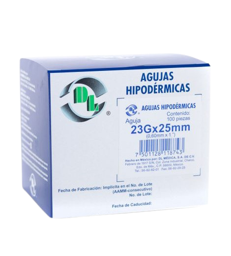 Aguja 23Gx25mm (Azul)